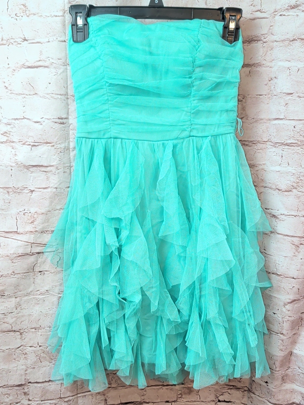 Teeze Me Freeze Aqua Strapless Party Dress Size 3